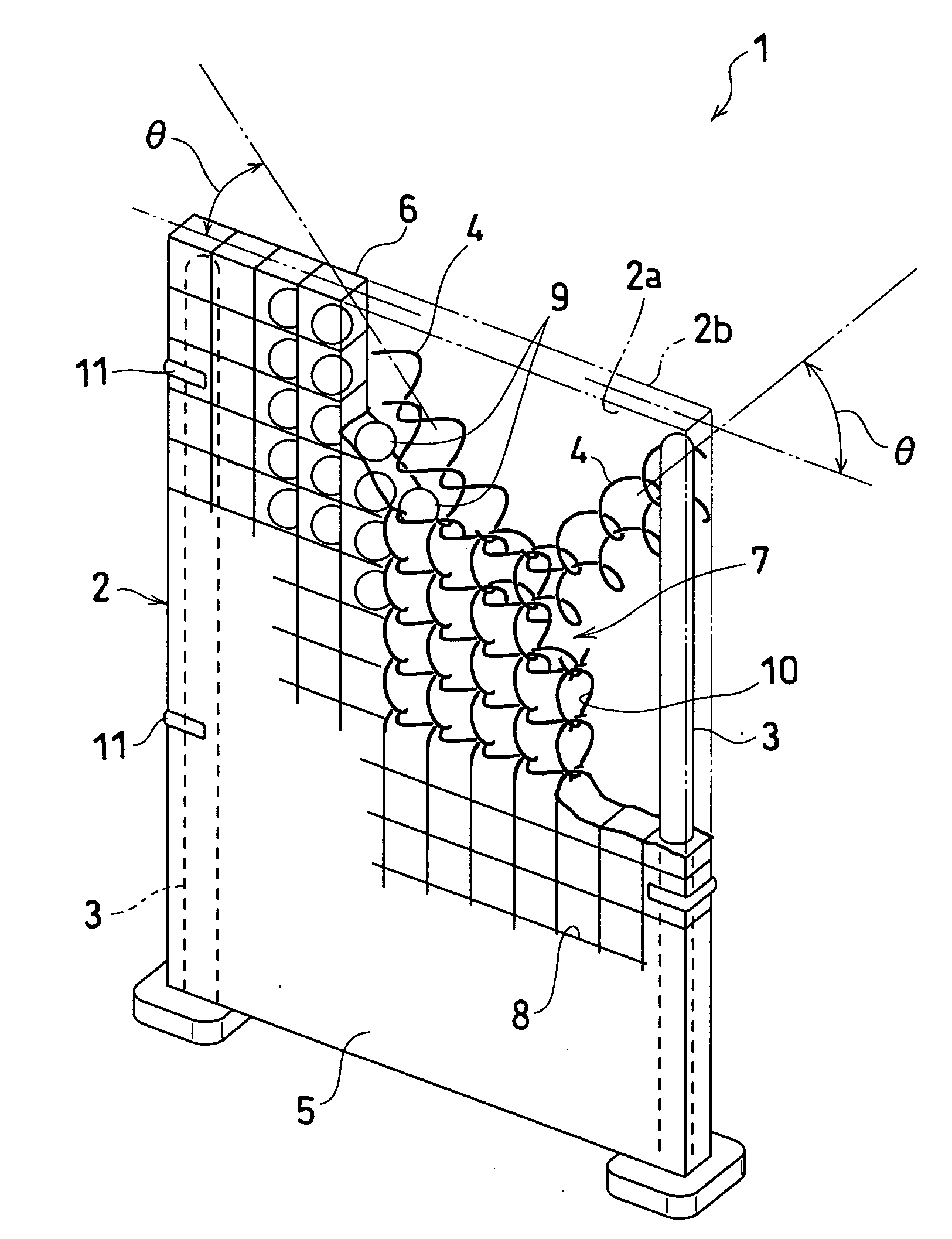 Plate-like support, and a show and exhibition device, a display device, a flower stand and a seedling-growth device using the same