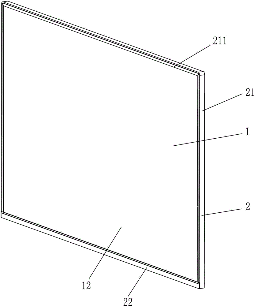 Structure for fixing complete front shell and liquid crystal module of liquid crystal television