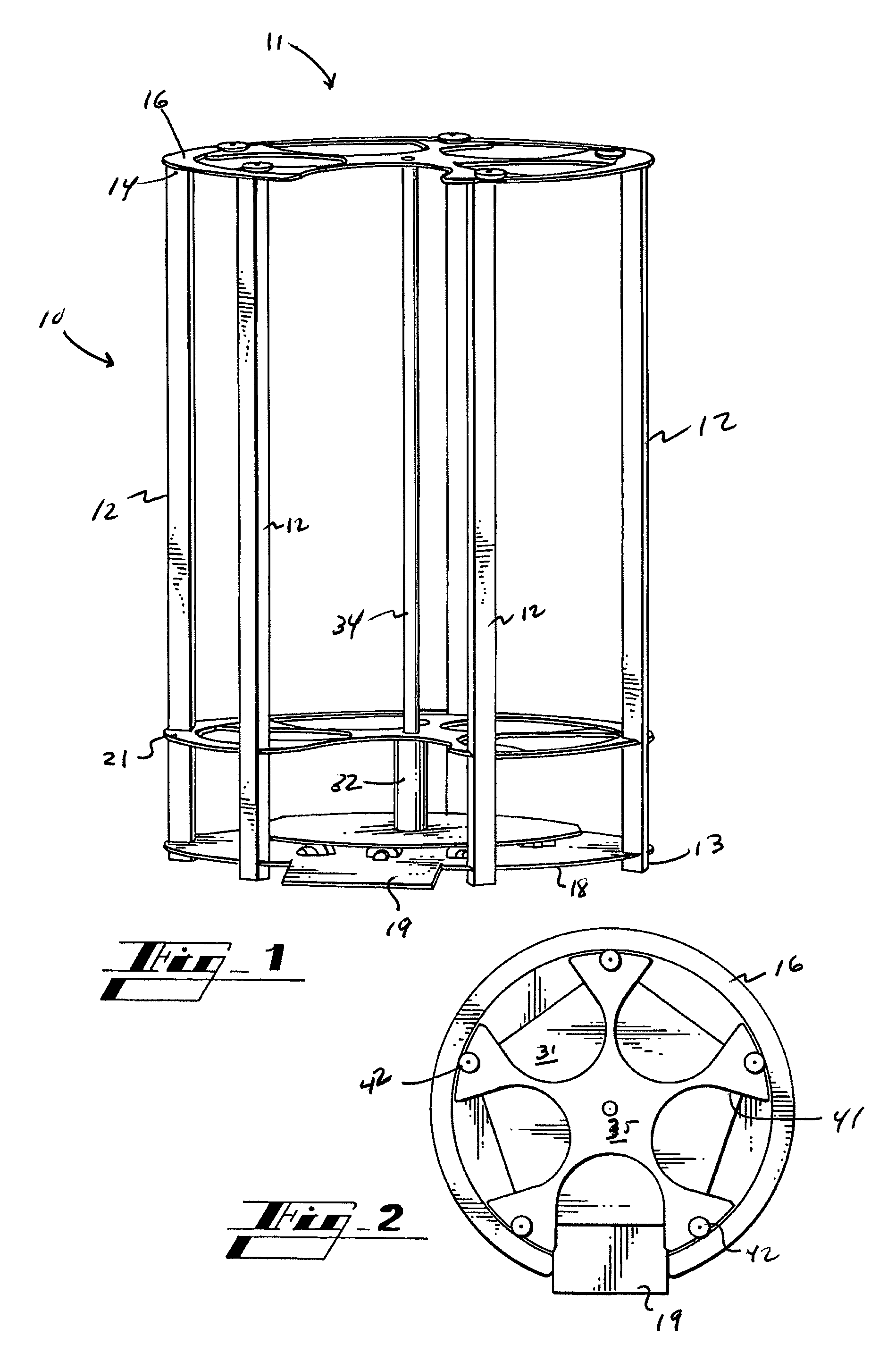 Method and apparatus for retaining gas cylinders