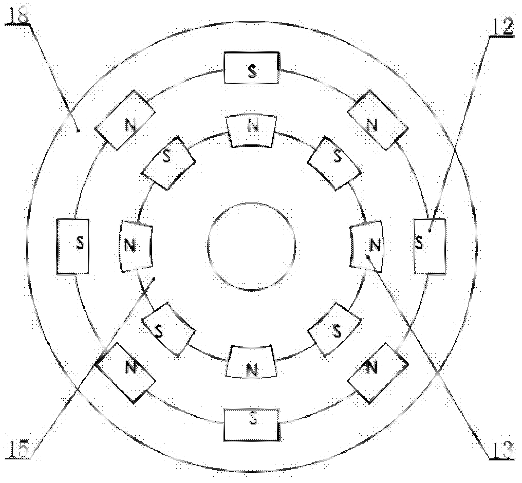 Spindle device for processing micro-hole electric spark based on magnetic levitation servo drive