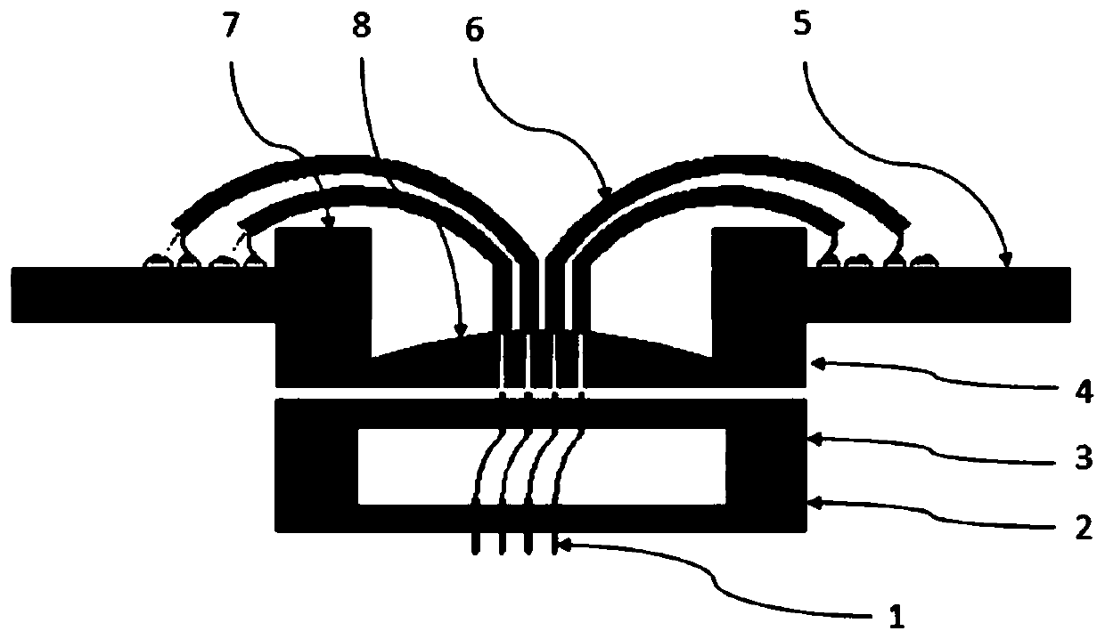 Vertical ultra low leakage probe card for DC parameter test