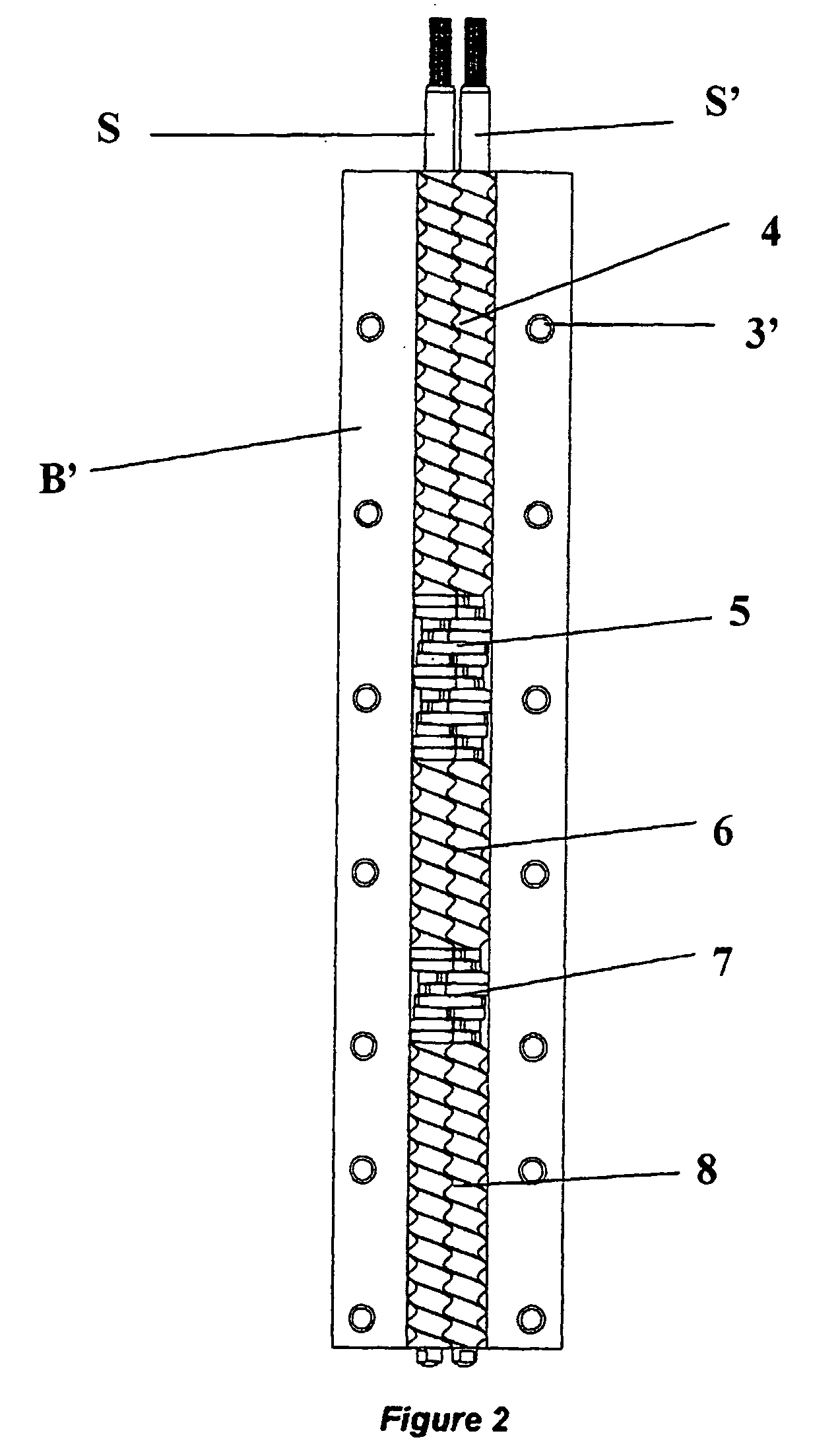 Process and apparatus for continuous wet granulation of power material