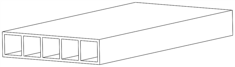 A light-weight high-strength composite material structure and its preparation method