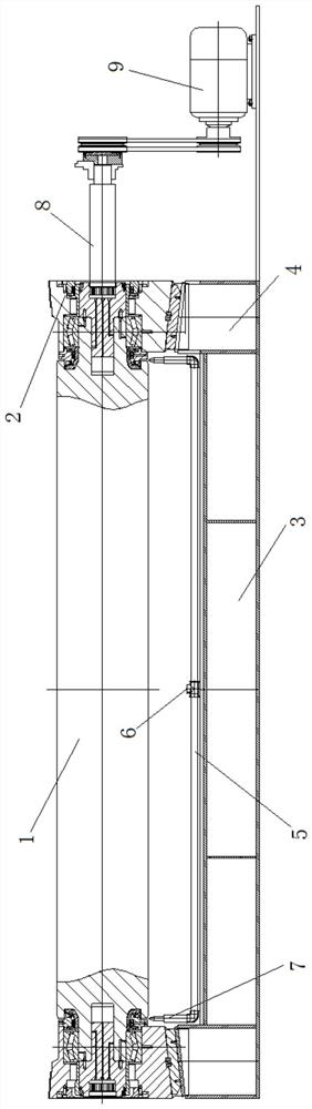 Thick plate line rolling mill stand roller test run device and detection method