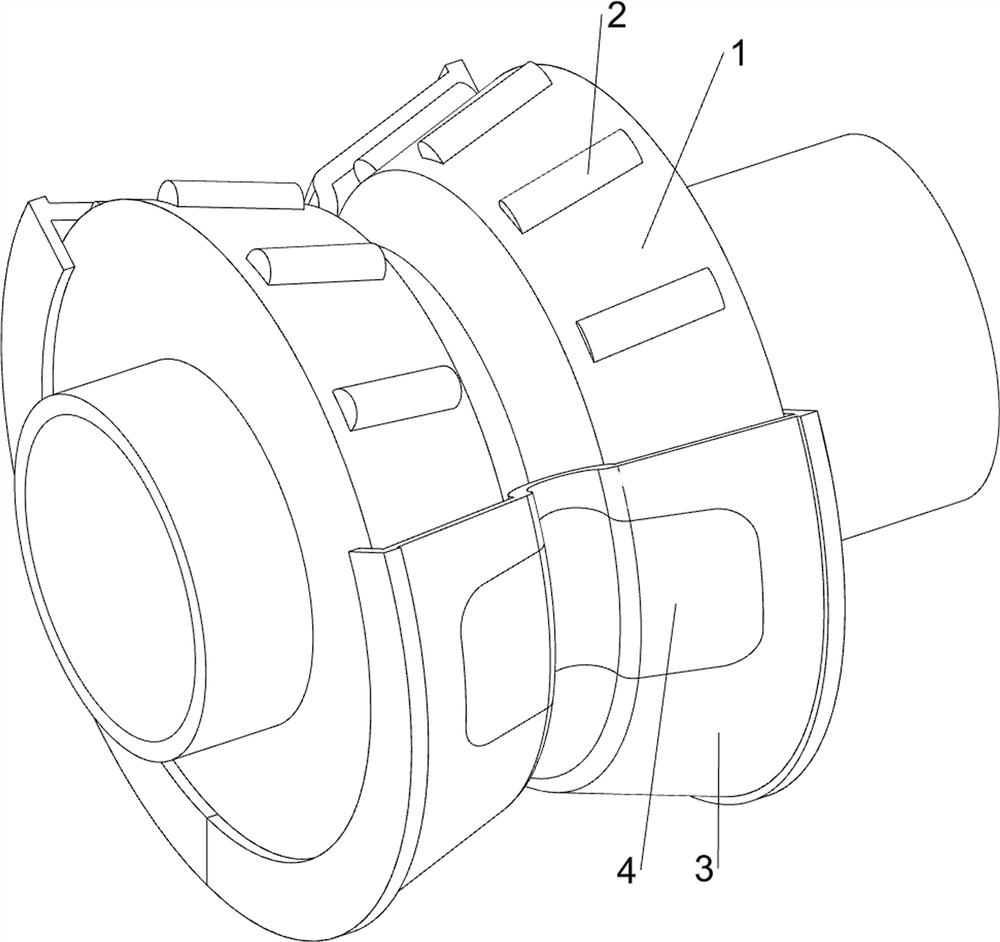 High-rotating-speed detachable bearing for electric fan