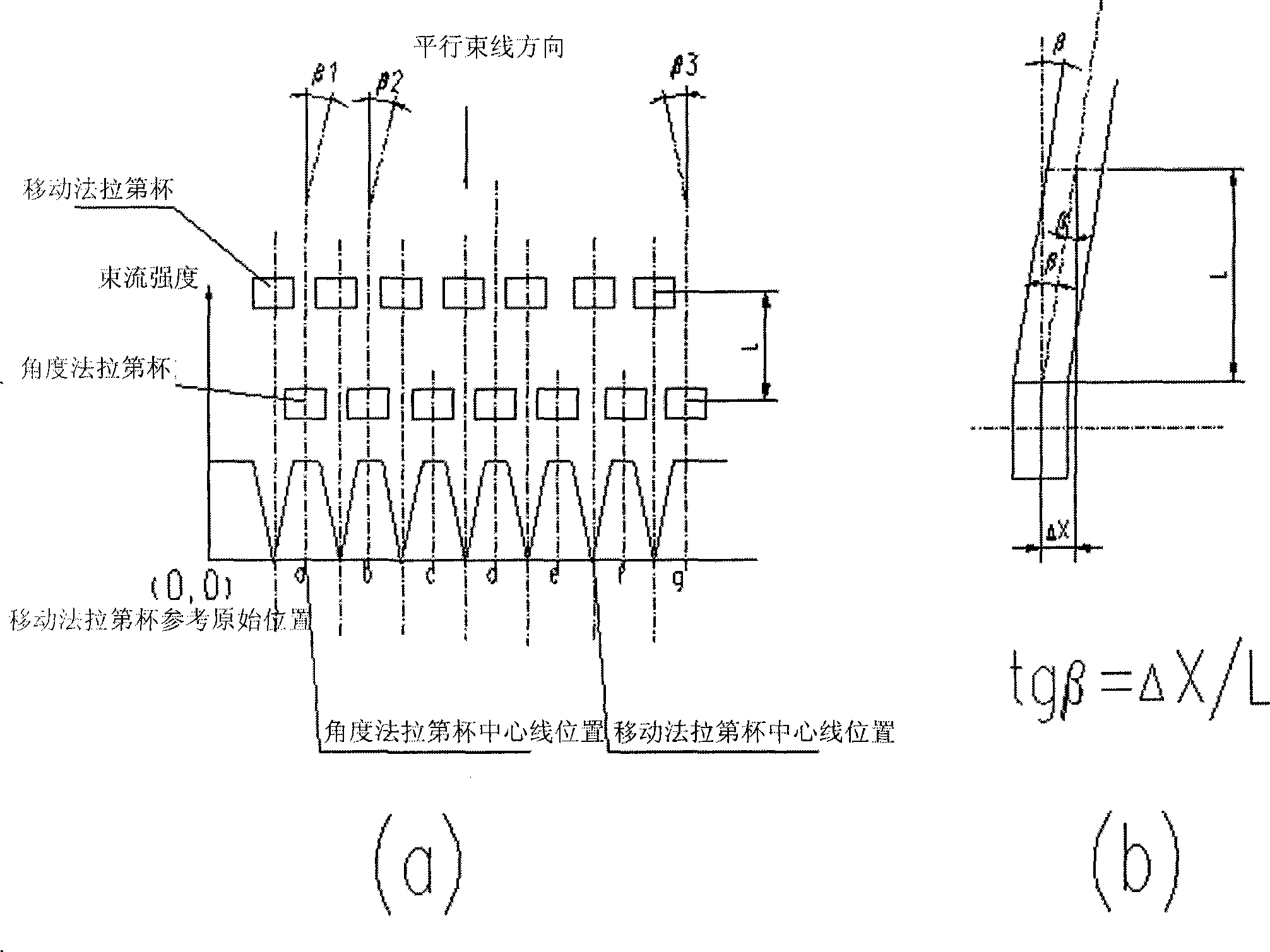 Faraday apparatus for angle measurement of parallel beam