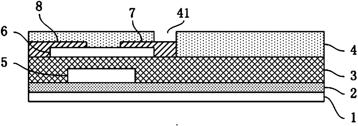 Thin film transistor used in display panel and display panel