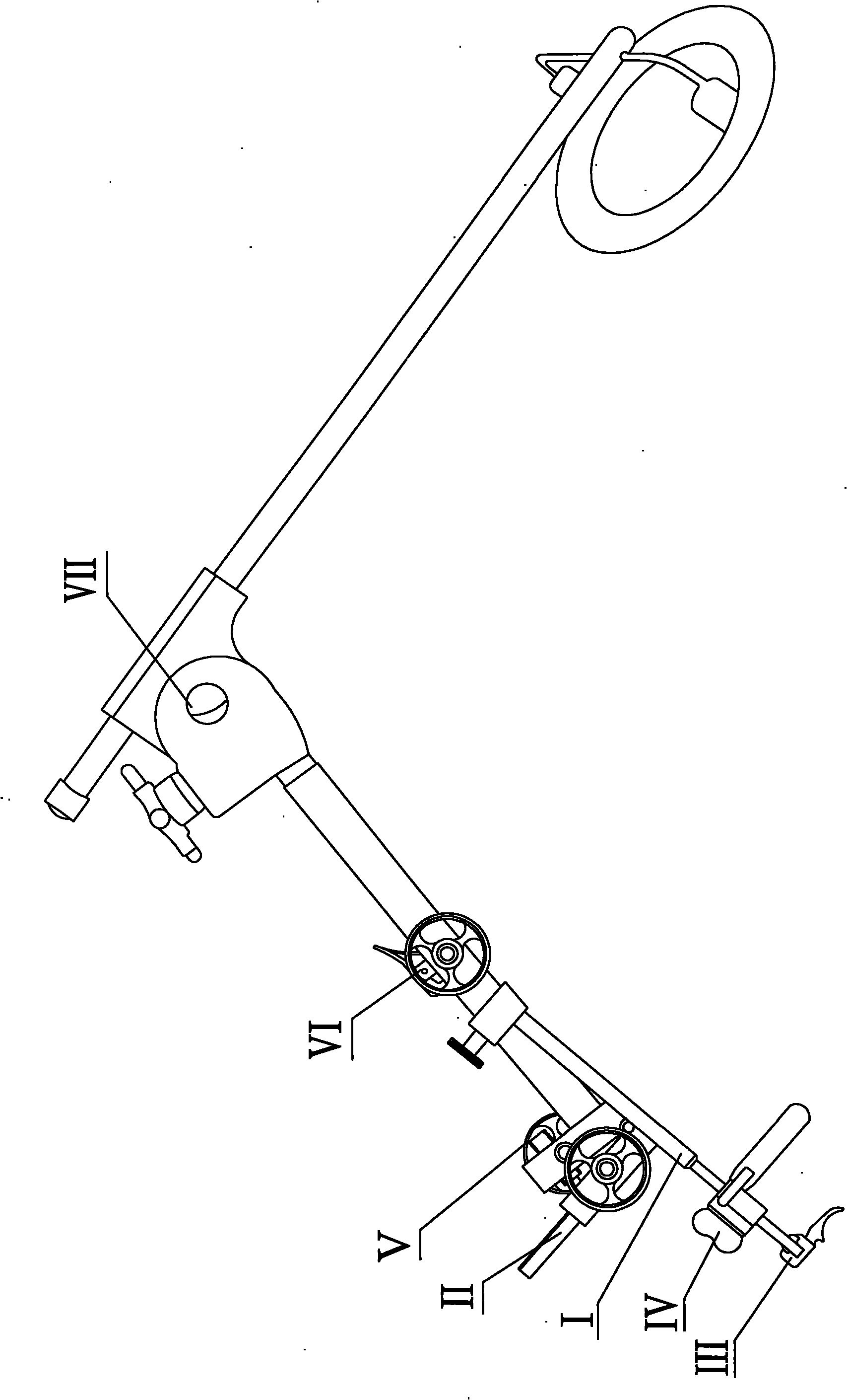 Multifunctional supporting device special for curing throat diseases of human body