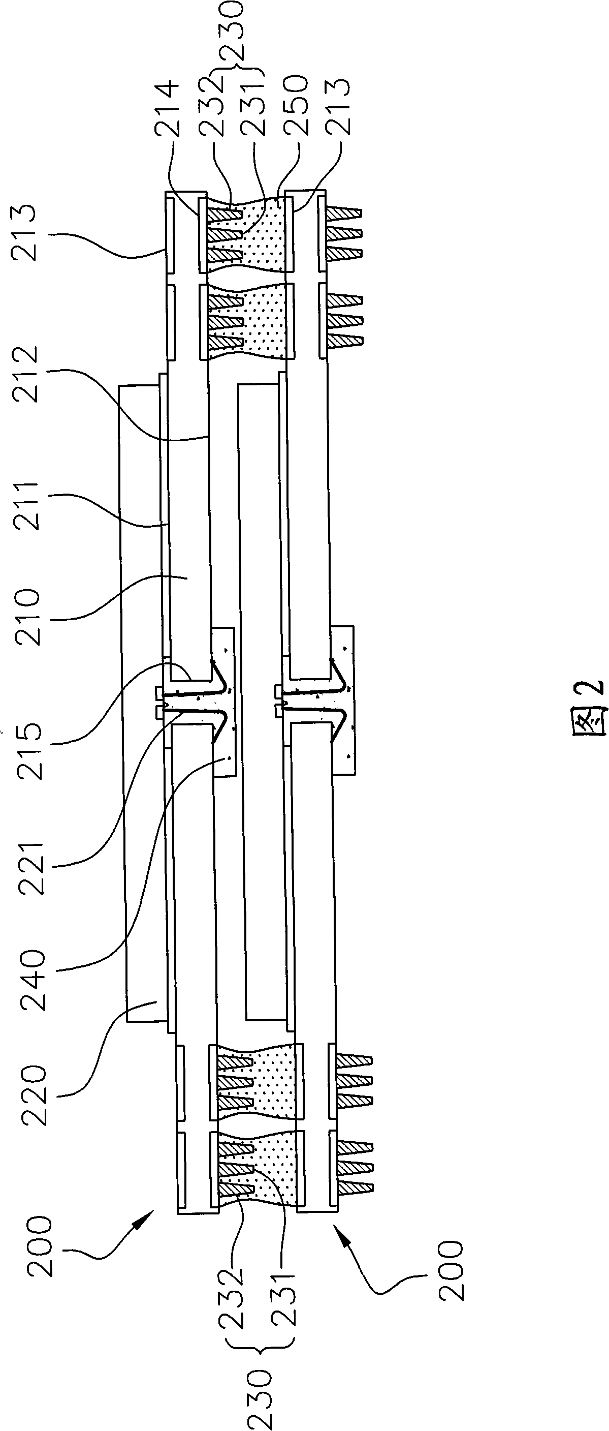 Stackable semiconductor encapsulation construct for multi-cylinder body