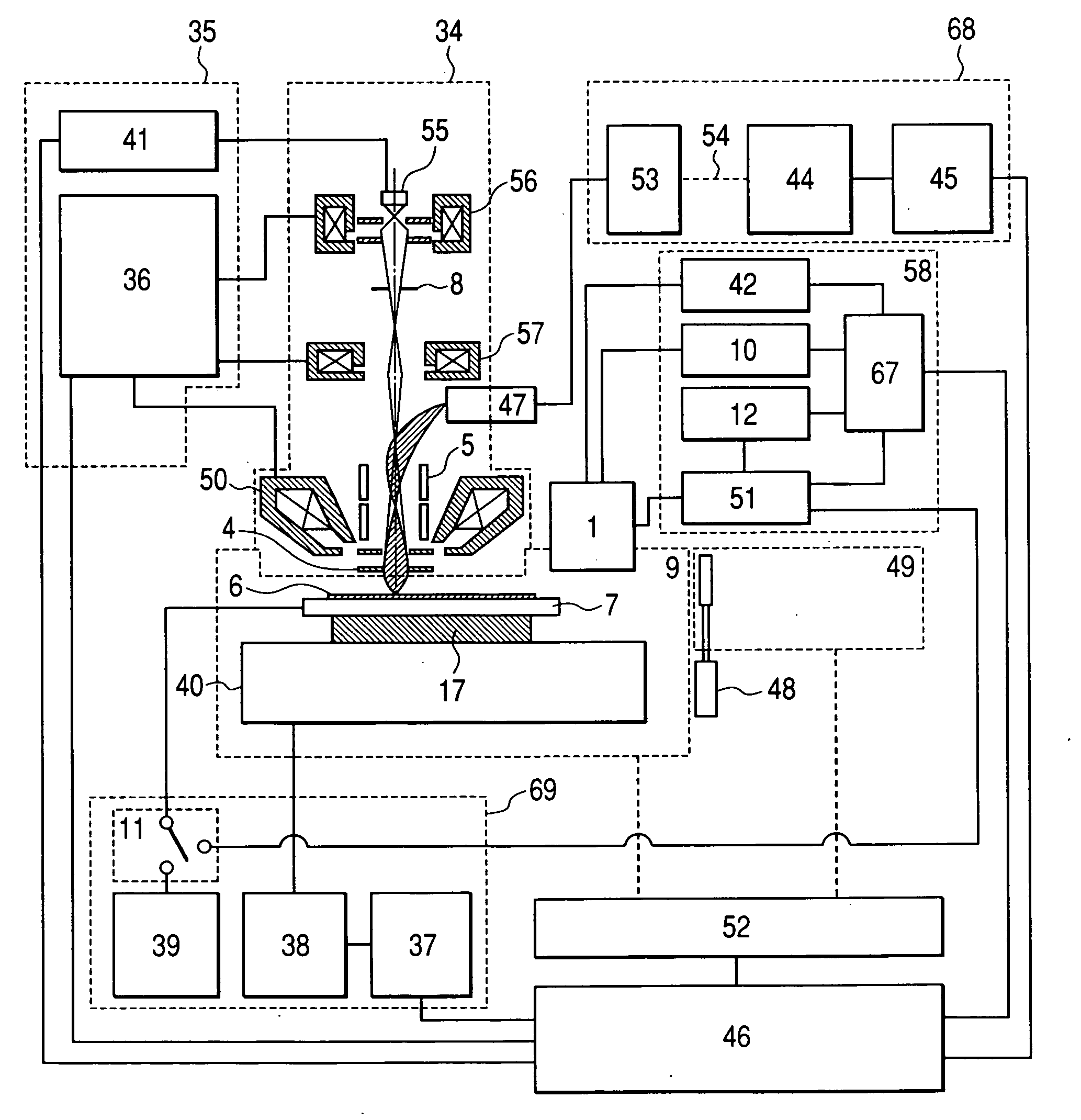 Charge control apparatus and measurement apparatus equipped with the charge control apparatus