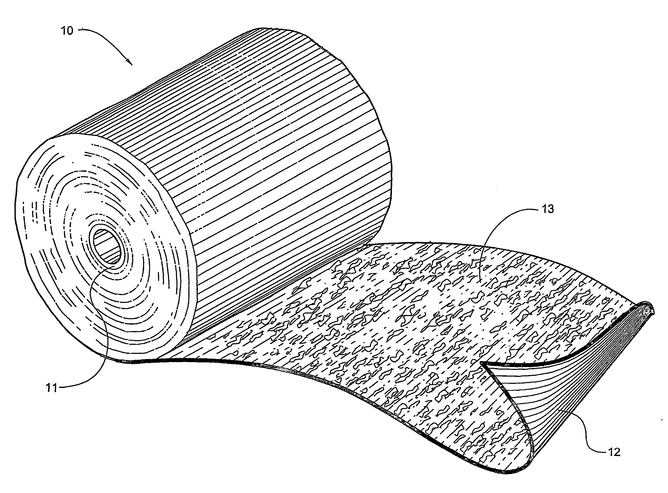 Weft-inserted elastic adhesive bandage and method