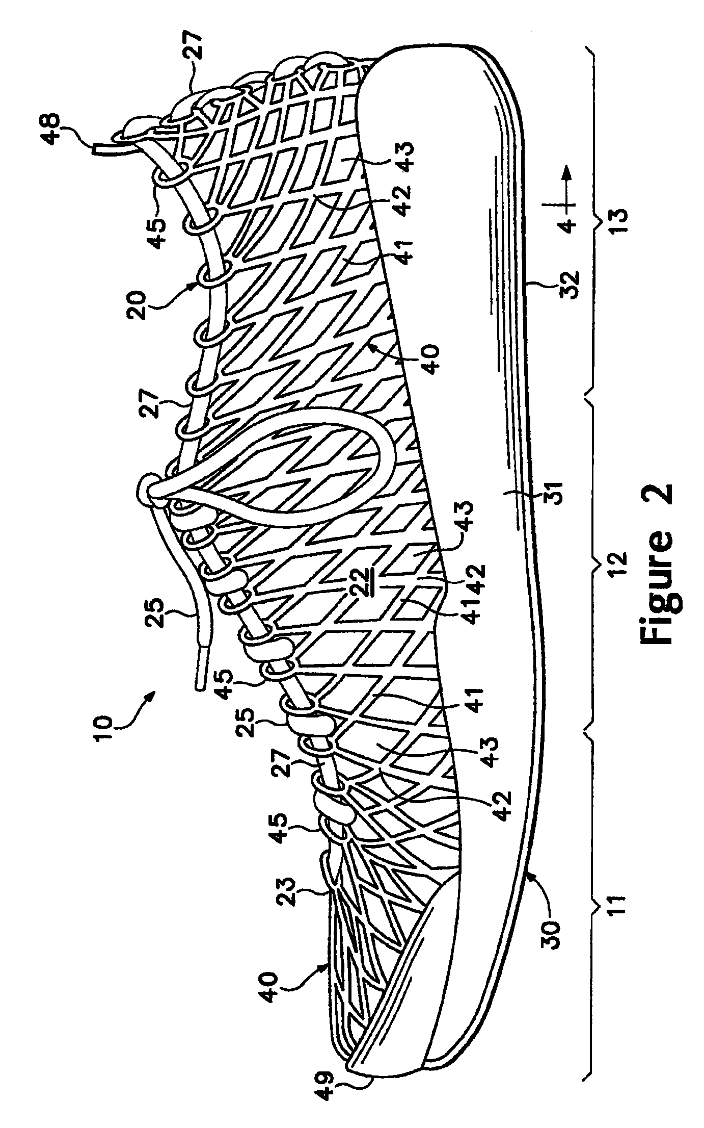 Article of footwear having an upper with a matrix layer