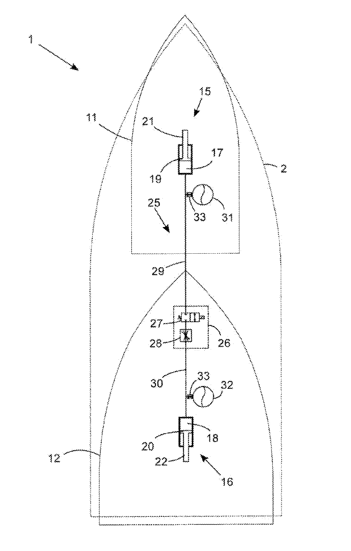 Control of Multi-Hulled Water Craft