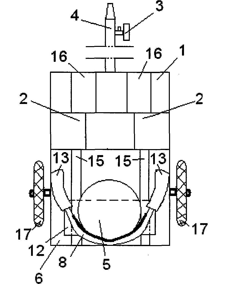 Device convenient for conveying pregnant women to be examined, supporting abdomens and eliminating edema of lower limbs