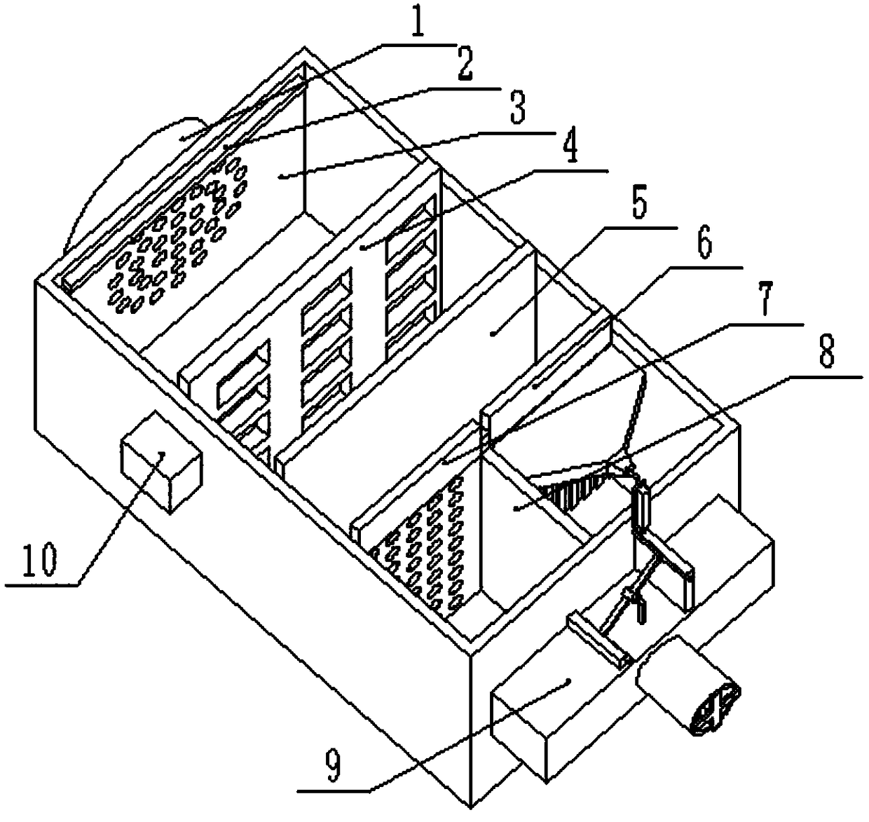 Air cleaning device for medical operating room