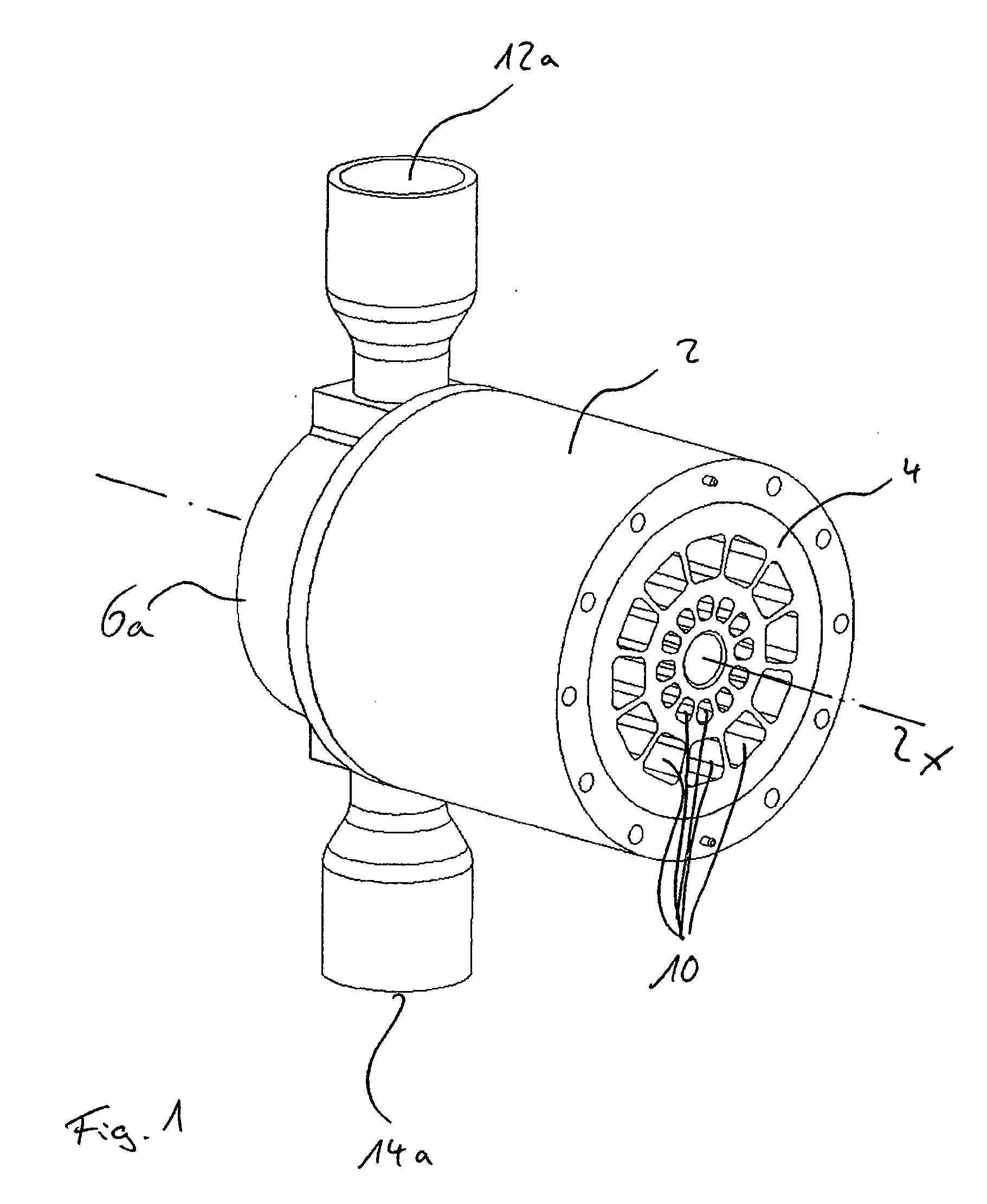 Pressure exchanger for transmitting pressure energy from a first liquid stream to a second liquid stream