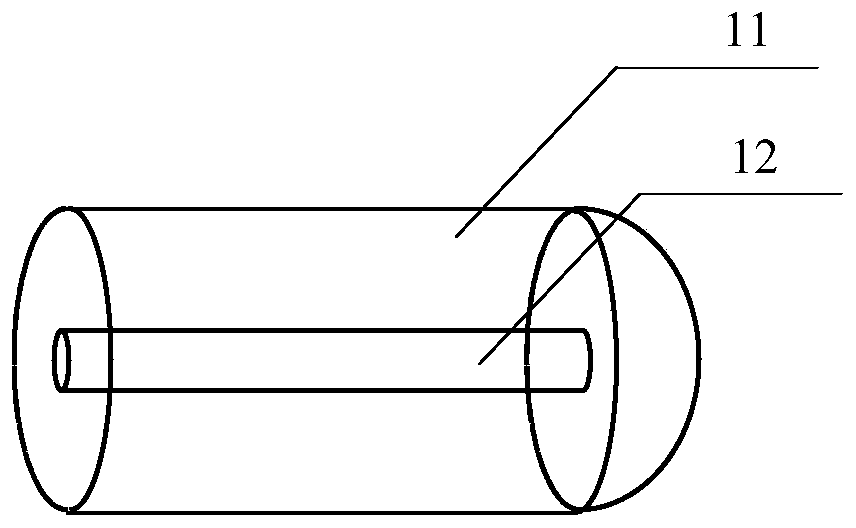 Raman laser based on YVO4-SiO2 optical fibers