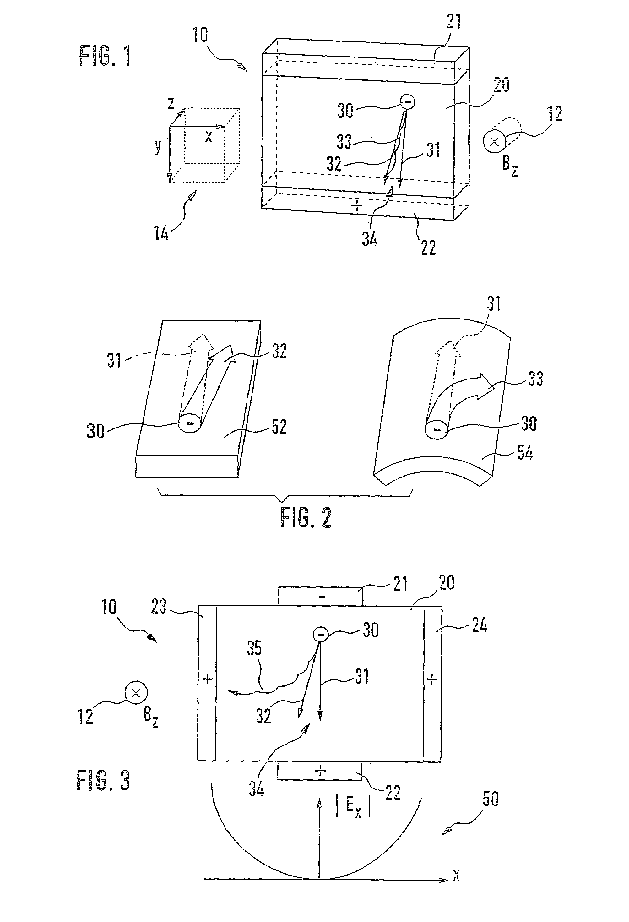 Device for measuring a B-component of a magnetic field, a magnetic field sensor and an ammeter