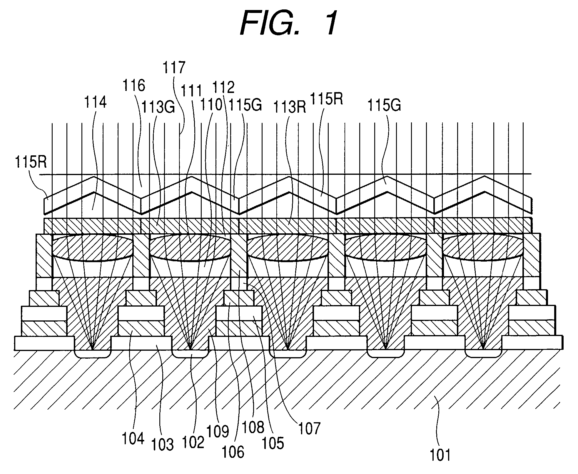 Image pickup apparatus containing light adjustment portion with reflection of a portion of light onto adjacent pixels