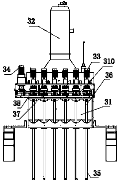 A multi-column strip packing machine