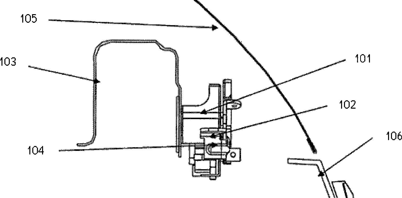 Automotive engine hood lock device