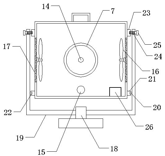 A heat dissipation device of an ELO industrial touch display