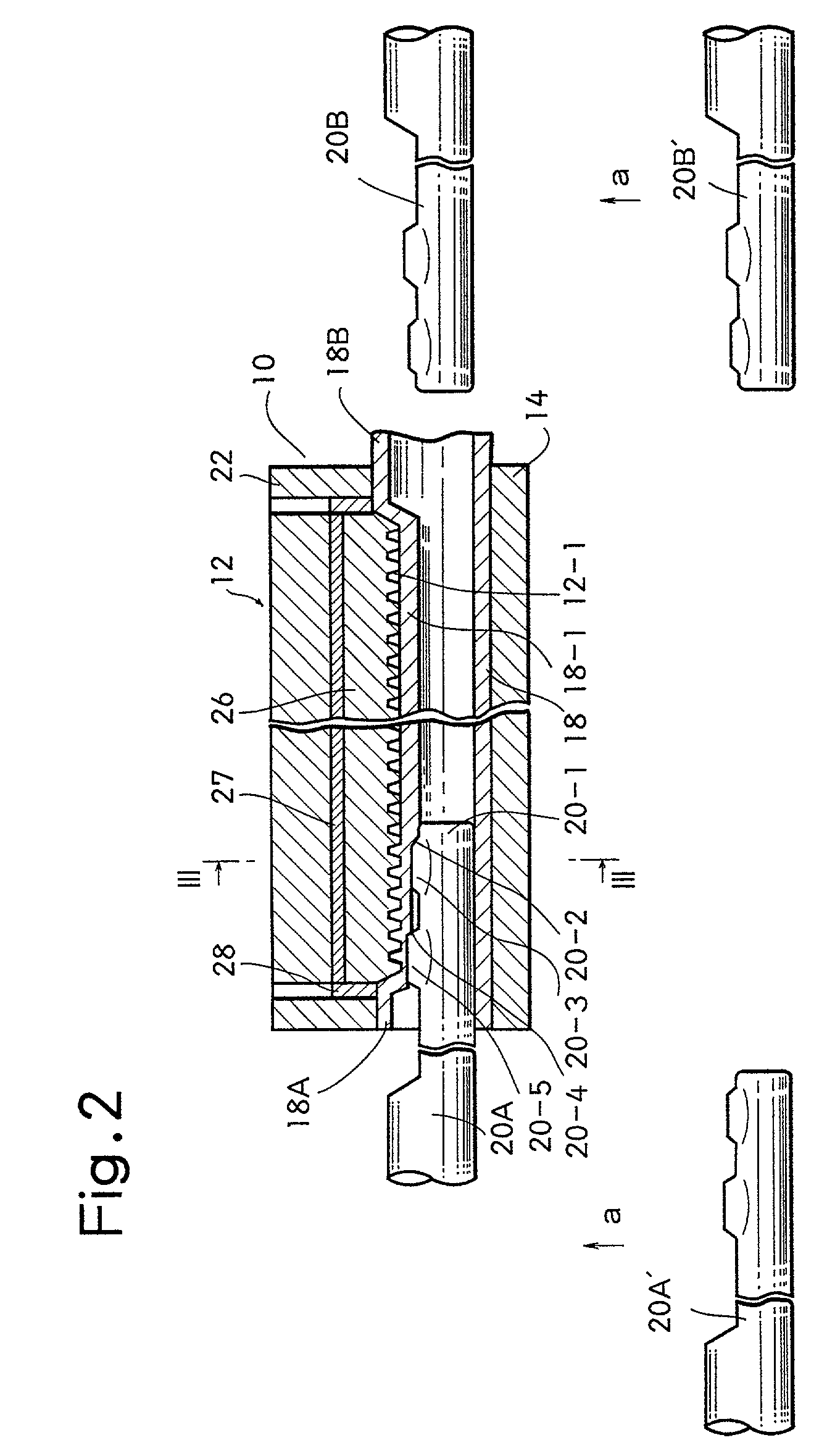 Mandrel insertion type metal forming of rack bar
