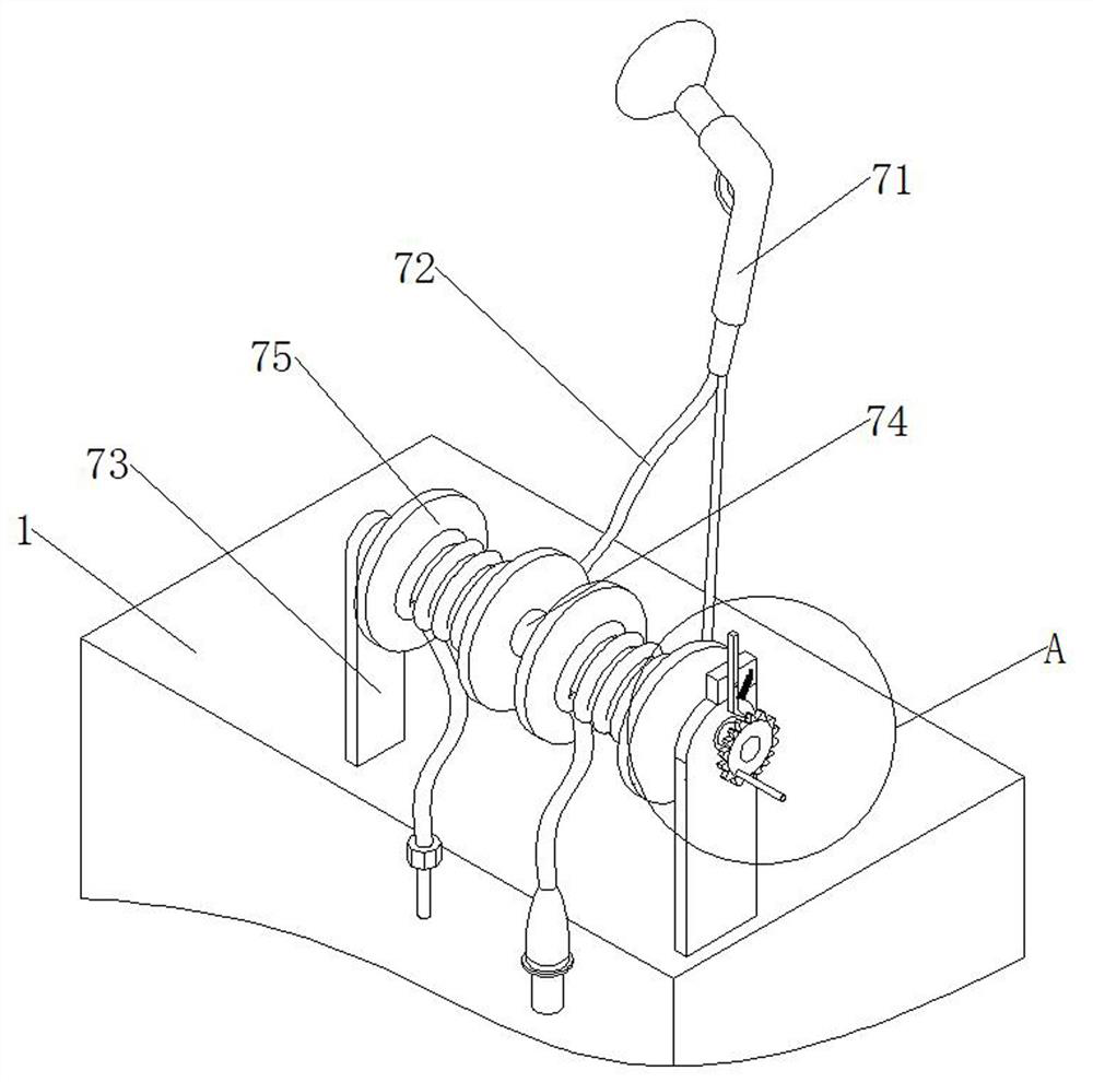 Movable air suction device of electric arc wire spraying device