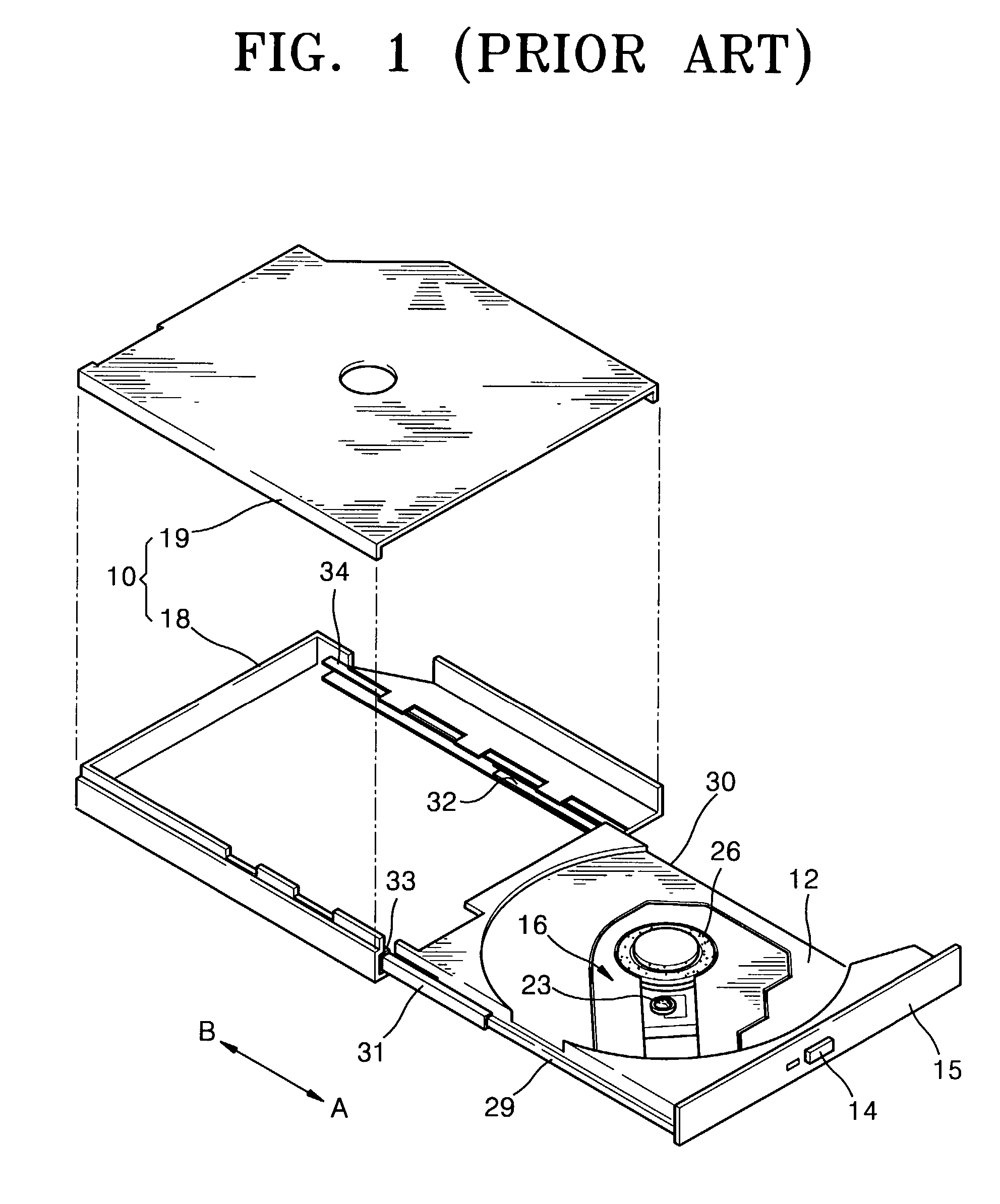 Tray guide mechanism for an optical disc drive