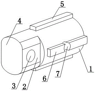 A plug-in manual rotary key block