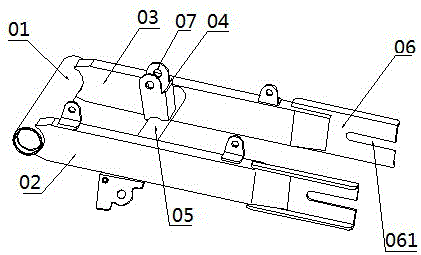 Method for using welding jig of scrambling motorcycle frame back fork