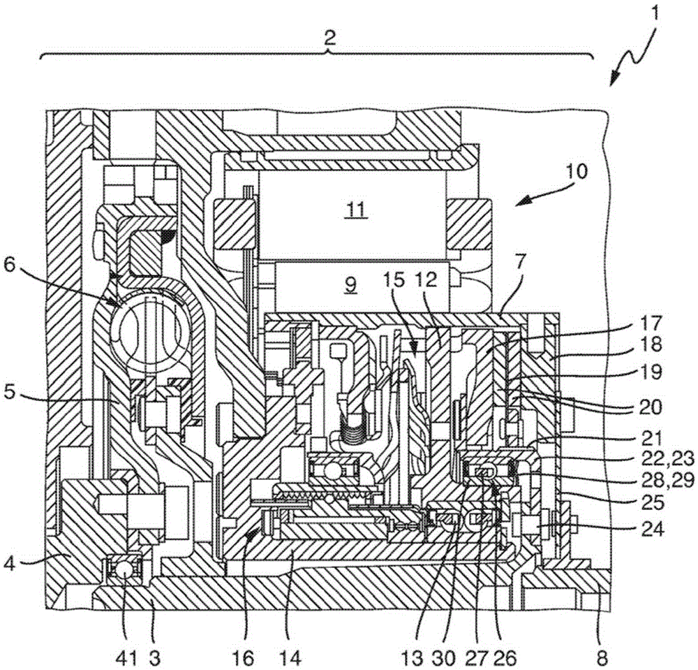 Bearing assembly for an intermediate shaft in a clutch of a hybrid module