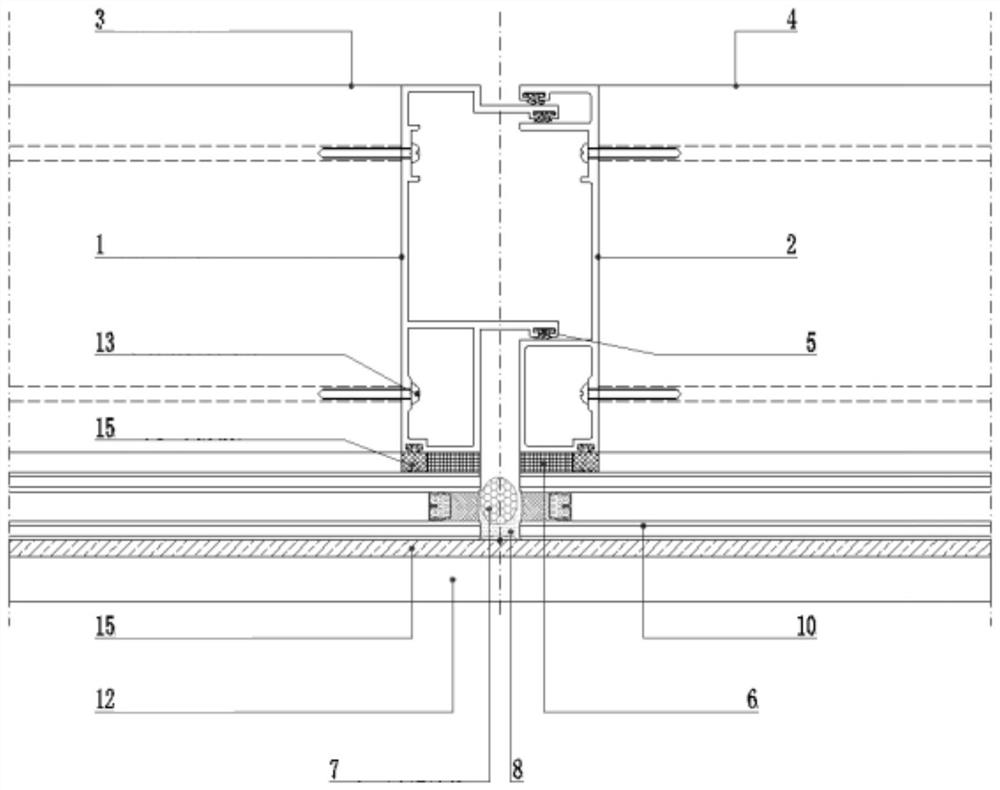 Novel unit component assembly type glass curtain wall system and assembly method