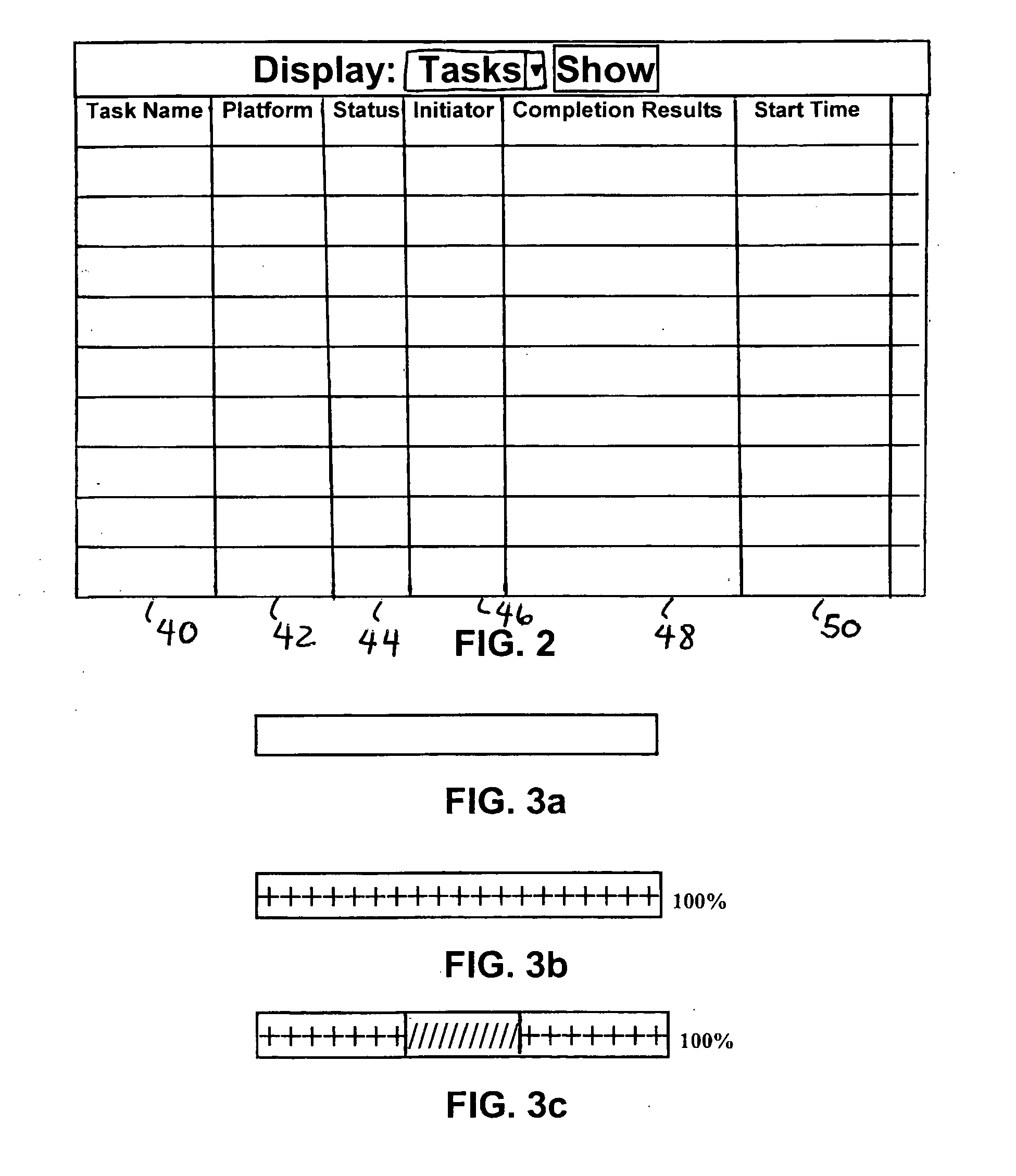 Method for indicating completion status of user initiated and system created tasks