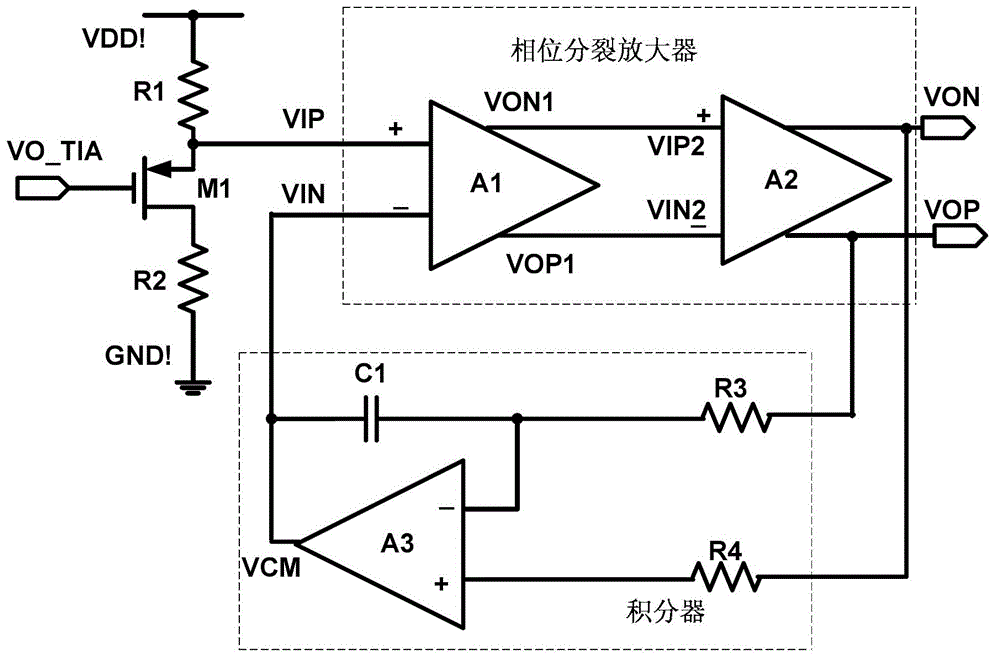High-speed phase splitting circuit with band spreading function