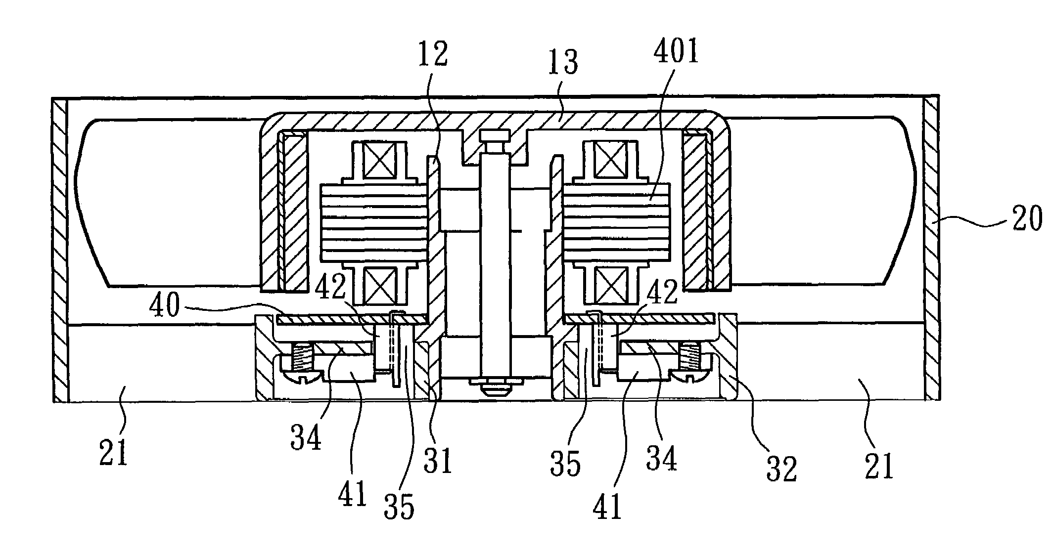 Heat-dissipating device for motor base