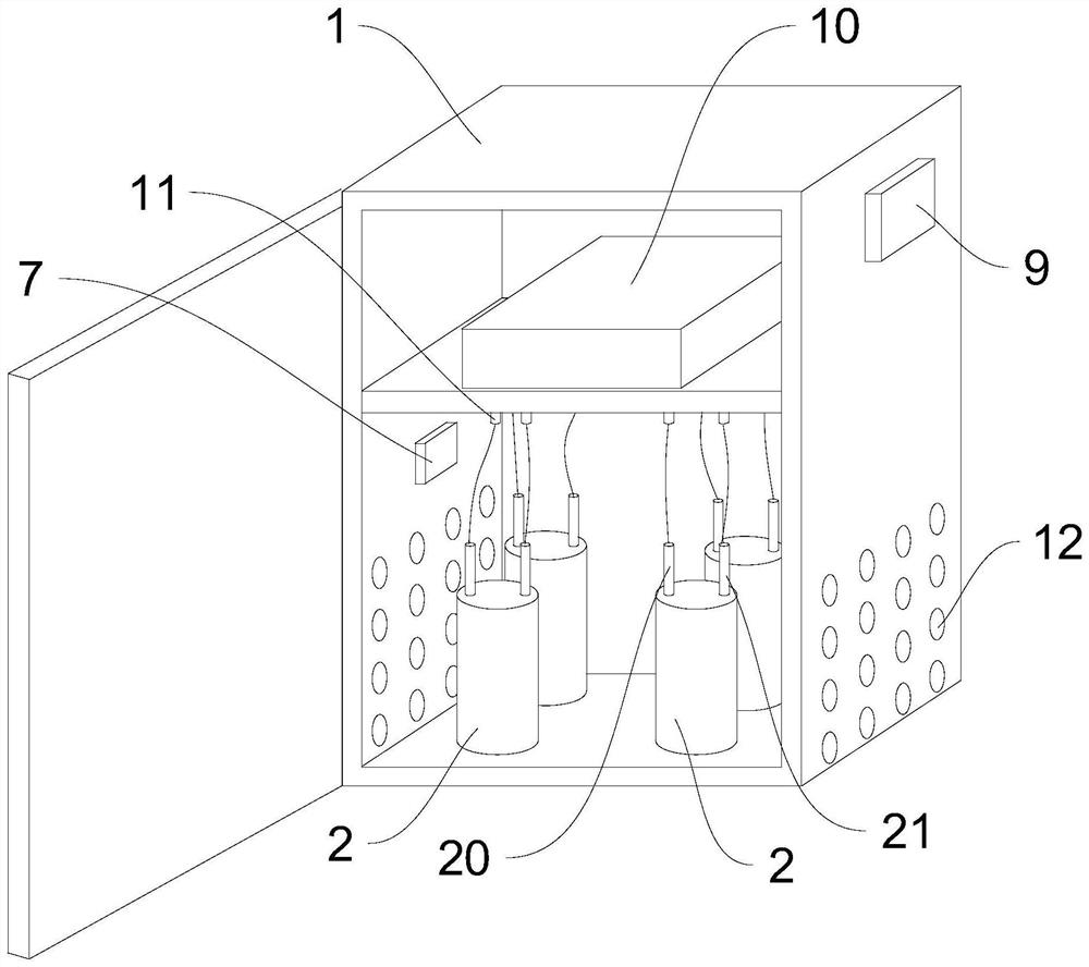 Split-phase real-time accurate reactive power compensation equipment with temperature measurement assembly