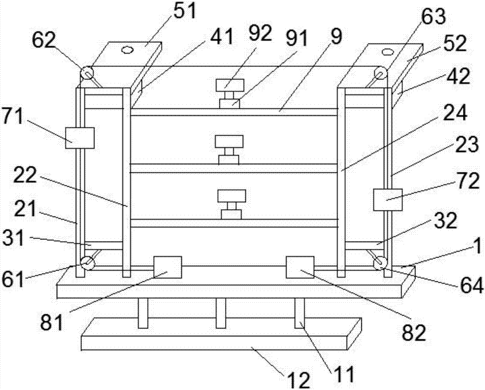 Wall-nondestructive type high-rise building outdoor climate parameter acquisition device