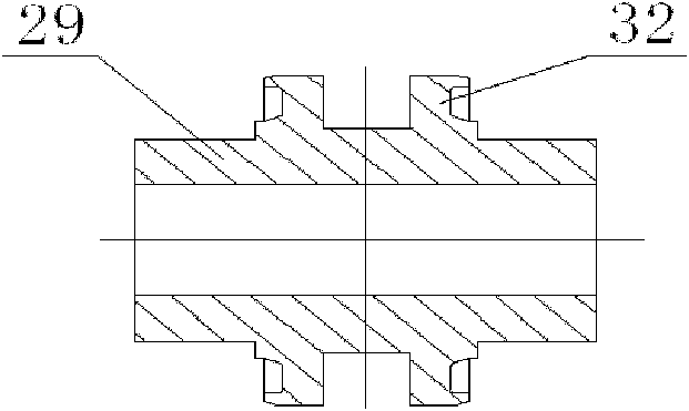 Large-diameter hollow hydraulic oscillatory motor