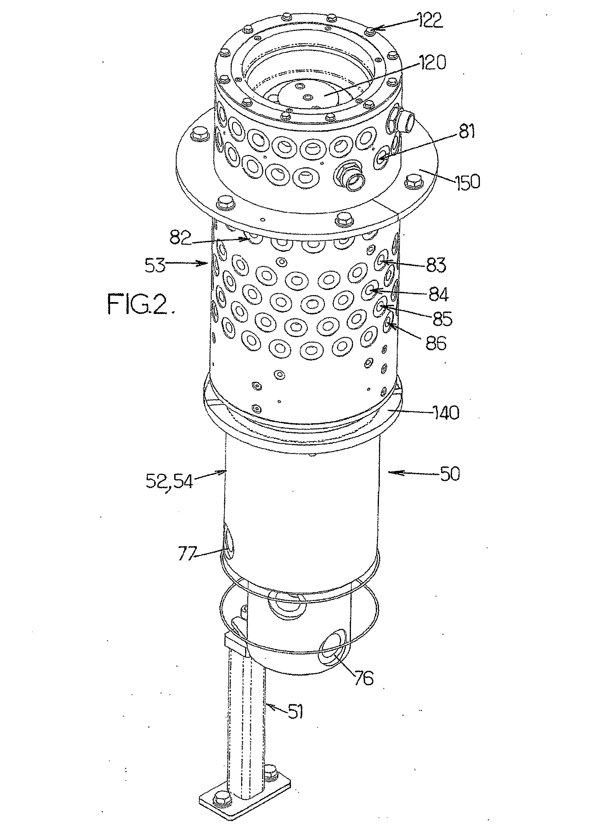 Rotating Machine With a Fluid Supply Rotating Column