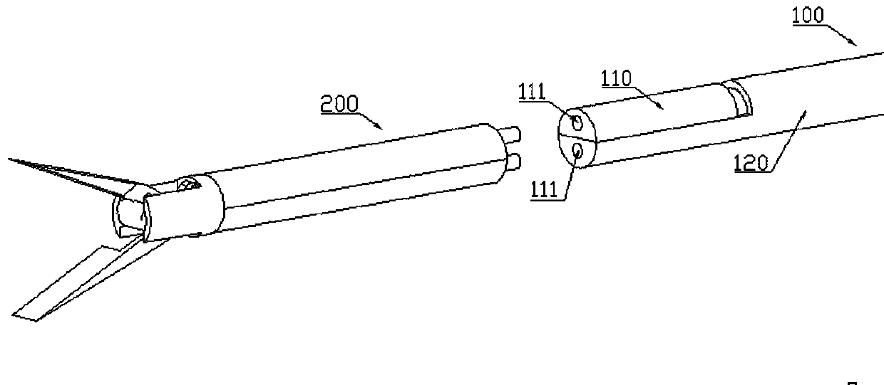 Quick-to-replace minimally invasive robot end surgical instrument