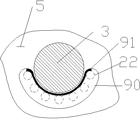 Nut protein extraction device with blowing strip and blowing stirring device