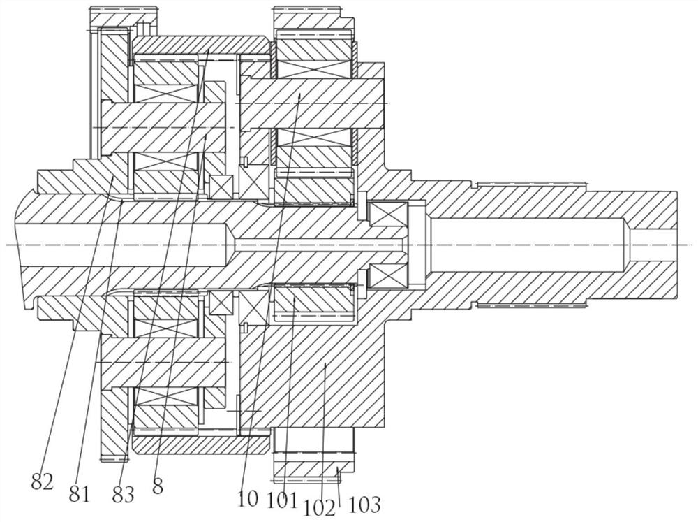 Hydraulic mechanical planetary reversible transmission device and method