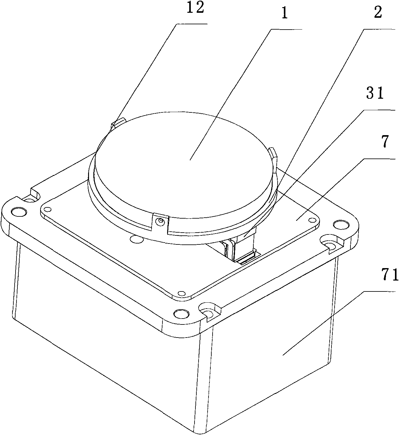 Light beam precision pointing device based on resolution multiplied compliant mechanism