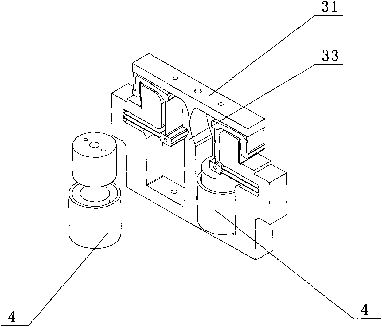 Light beam precision pointing device based on resolution multiplied compliant mechanism