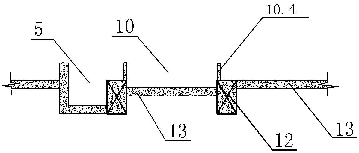 Vehicle washing system for deep foundation pit narrow site and construction method thereof