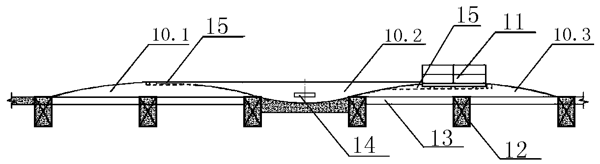 Vehicle washing system for deep foundation pit narrow site and construction method thereof
