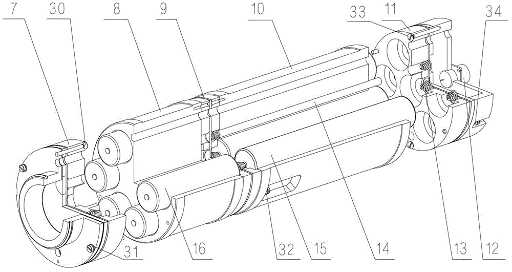 Double-path multi-section battery compartment resistant to vibration and easy to maintain