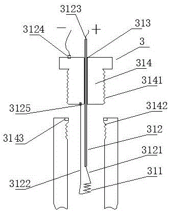 Gas blasting trigger and fracturing device