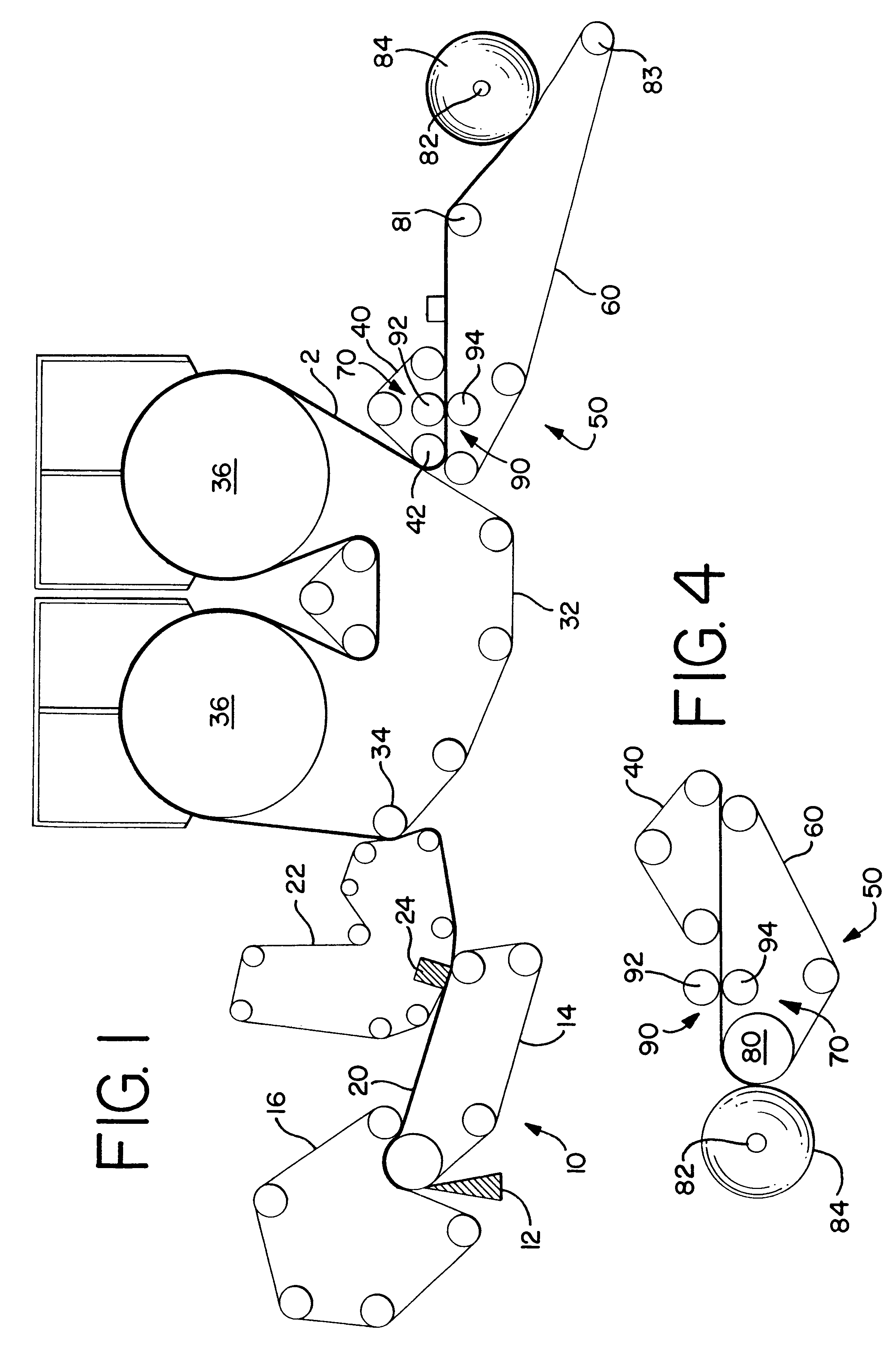 Apparatus for calendering a sheet material web carried by a fabric